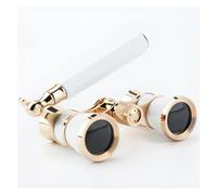 3X25 Portable Binocular Telescope Metal Opera Glasses Binoculars with Handle for Stage Concert Camping,for bird watching(Black) (Blue 1)
