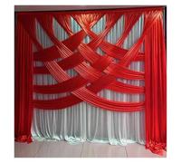 3x3.0M Ice Silk Transparent Wedding Backdrop Curtain Crossing Stage Background Drapery for Event Party Decoration Backdrop Curtain(Color 2,H5xW5M)