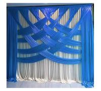 3x3.0M Ice Silk Transparent Wedding Backdrop Curtain Crossing Stage Background Drapery for Event Party Decoration Backdrop Curtain(Color 1,H4xW4M)