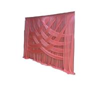 3x3.0M Ice Silk Transparent Wedding Backdrop Curtain Crossing Stage Background Drapery for Event Party Decoration Backdrop Curtain(Color 4,H4xW6M)