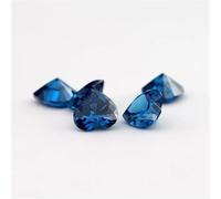 3X3-10X10mm 5A Heart Shape CZ Stone Cubic Zirconia Loose Synthetic Gems For Jewelry Making Blue 4x4mm 20pcs