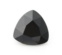 3X3-10X10mm 5A Trillion Shape Cubic Zirconia Stones Synthetic CZ Gems For Jewelry Making Black 4x4mm (10pcs)