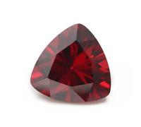 3X3-10X10mm 5A Trillion Shape Cubic Zirconia Stones Synthetic CZ Gems For Jewelry Making Garnet 4x4mm (100pcs)