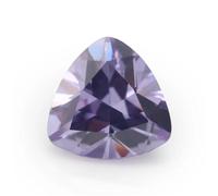 3X3-10X10mm 5A Trillion Shape Cubic Zirconia Stones Synthetic CZ Gems For Jewelry Making Lanvender 4x4mm (30pcs)