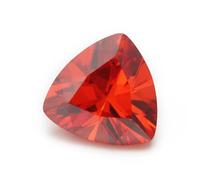 3X3-10X10mm 5A Trillion Shape Cubic Zirconia Stones Synthetic CZ Gems For Jewelry Making Orange 6x6mm (100pcs)