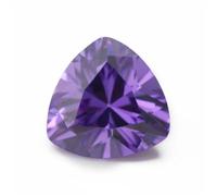 3X3-10X10mm 5A Trillion Shape Cubic Zirconia Stones Synthetic CZ Gems For Jewelry Making Voilet 5x5mm (100pcs)