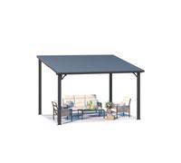 3x3.65m Hardtop Gazebo Outdoor Pergola Lean to Metal Pergolas