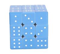 3x3 Braille Speed Puzzle IQ Game Tactile 3D Relief Design Adjustable Tension Stress Relief Brain Training for Blind Person Weak Vision ABS Material
