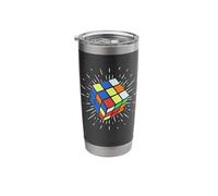 3x3 Cube Speed Cubing Puzzle Master Cuber Retro Game Stainless Steel Insulated Tumbler