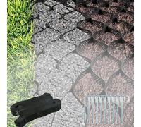 3x3 ft Driveway Grid - 2" Thick Erosion Control & Retaining Wall for Steep Hills Wet Clay Areas - Heavy-Duty Base for Outdoor Soil Stabilization & Driveway Solutions