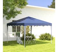 3x3(m) Pop Up Gazebo Canopy Portable Tent Event Shelter with Carry Bag Outsunny Blue One Size