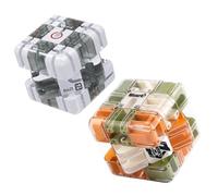 3x3 Maze Cube Puzzle Toy, Interactive 3D Labyrinth Brain Teaser Game for Kids & Adults to Boost Intelligence, Logic & Hand-Eye Coordination | Educational Gift for Teens (2pcs)