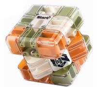 3x3 Maze Fun Cube Puzzle Toy For Kids And Adult To Stimulate Intelligence And Hand Eye Coordination Interactive Challenge Brain Teaser Fidget Toys,3D Puzzle Magic Cube Toy Gift Party Favors (Green A)