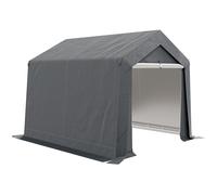 3x3m Garden Storage Shed Heavy Duty Waterproof Portable Shelter Grey Outdoor