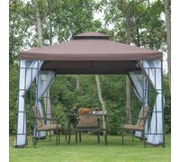 3x3m Gazebo Marquee Metal Party Tent Canopy Pavillion Steel Frame