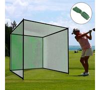 3x3m Golf Practice Net with Auto Ball Return - Durable Polyester Hitting Net for Indoor/Outdoor Driving Practice, Easy Setup