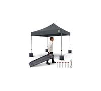 3x3m Pop Up Gorilla Gazebo Fully Waterproof Heavy Duty with Leg Weights Wheeled Carrybag Eight Heavy Duty Pegs and Guy Rope Set