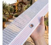 3x3m White Shade Net for Outdoor Use UV Protection with Grommets Ideal for Garden Patio Balcony Greenhouse (3.5x7m)