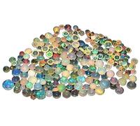 3X3Mm Ethiopian Opal Cabochon Aaa Quality Ethiopian Opal Round Cabochon Ethiopian Opal Cabochon Natural Welo Opal Multi Fire Opal Loose Gemstone For Jewelry Making-B0CJP3P7-01