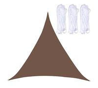 3x3x4. Right Angle Triangle e Sail - Waterproof 420D Ox Fabric Canopy for Outdoor Patio Garden Pool - Coffee Color Sune Solut