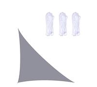 3x3x4. Right Angle Triangle e Sail Waterproof 420D Ox Fabric Canopy for Outdoor Patio Garden Pool UV Protect (Grey)