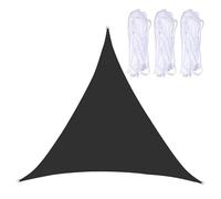 3x3x4. Triangle e Sail Waterproof 420D Ox Fabric Canopy for Outdoor Patio Garden Pool - Black Right Angle Sun e Solut