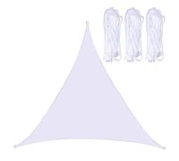 3x3x4. Waterproof Right Angle Triangle e Sail - 420D Ox Fabric Canopy for Outdoor Patio Garden Pool - UV Protect (White)