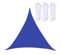 3x3x4. Waterproof Triangle e Sail - 420D Ox Fabric Canopy for Outdoor Patio Garden Pool - UV Protect Royal Blue Sune Solut