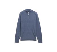 3x4 Zip-Up High Neck Jumper Tom Tailor Bleu S