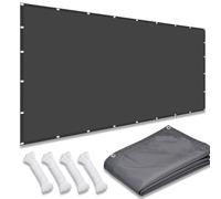 3x4m Waterproof UV Protection Shade Sail Heavy-Duty Polyester Canopy with Grommets & Cords for Balcony Patio Garden - Dark Gray Outdoor Sunshade