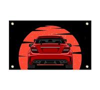 3x5 Feet Car Flag with Four Brass Grommets - Vintage JDM GTR Fans Wall Tapestry Huge Garage - Cool Polyester Racing Flag Banner For Outside on Inside Home Decoration