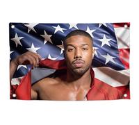 3x5 Feet Michael Tapestry Banner Poster Wall Hanging with Four Brass Grommets - Bedroom Background Decoration - Movie Star Pictures Canvas Poster Decor Sports Landscape Office Room