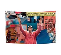 3x5 Feet The Old Kanye Funny Flag with Four Brass Grommets - Funny Poster for Badroom - Durable Man Cave Wall Flag - Cool Bedroom Living room wall Decorations