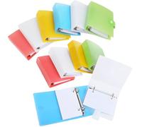3x5 Inch Index Card Binder with Dividers Set of 12-2 Rings Card Binder Organizer Notebook with 60 Pages Sheets for Office Home Elementary School Classroom (12pcs)