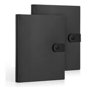 3x5 Index Card Holder Binder with Clear Plastic Sleeves, Flash Card Organizer Notebook with Snap Button Closure, 96 Total Card Holder Pockets (Pack of 2)