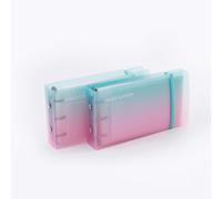 3x5 Index Cards Ring Binder Holder, Little Index Card Size case Binders,Organizer for notecards Flash Cards Recipes Notes Storage (Pack of 2 Gradient Colors)