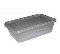 3X50 x Plastic 650ml Microwave Food Takeaway Containers