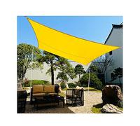 3x5m Yellow Sun Shade Sail Rectangle Canopy Sunscreen Fabric Sunblock Shade Cloth with Rope UV Block for Carport Patio Outdoor Garden Balcony, Multiple Sizes
