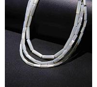 3x5mm Column Cylinder Tube Mother of Pearl Shell Beads Loose Gemstone Beads for Jewelry Making Strand 15 Inch (78-80pcs)