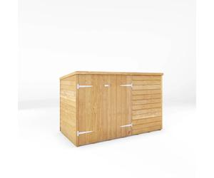 3x6 Wooden Garden Shed Bike Storage Overlap Double Door Pent 3ft 6ft