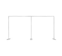 3x6M Heavy Duty Wedding Backdrop Stand, Wedding Curtain Photography Frame Backdrop Stage Stand Pipe Party Stand Background Support System Kit for Valentine Birthday Party Events, Load Capacity 10Kg