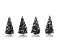 3XChristmas Bristle Tree Set of 4 Mini