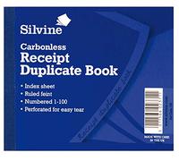 3xDuplicate Receipt Book 720 Carbonless Numbered 1-100 100 Pages 50 Sheets