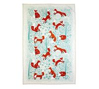 3XForaging Fox Cotton Tea Towel