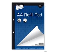 3xJust Stationery 100 Sheet A4 Plain Refill Pad