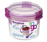 3XKlip It Colour Accents Breakfast to Go Container, Assorted Colours, One Only Supplied