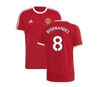 (3XL) 2022-2023 Man Utd 3S DNA Tee (Red) (B FERNANDES 8)