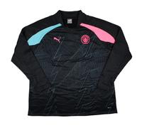 (3XL) 2023-2024 Man City Pre-Match LS Sweat Top (Dark Navy)