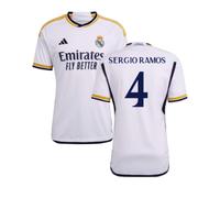 Real Madrid Men's Mens 2023 - 2024 Home Shirt - Sergio Ramos 4 in White | Size: 3XL Real Madrid White 3XL