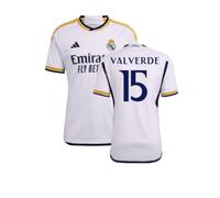 (3XL) 2023-2024 Real Madrid Home Shirt (Valverde 15)